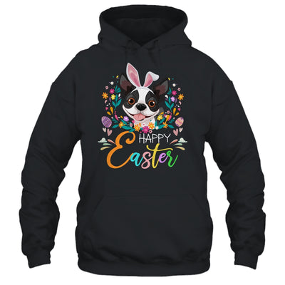 Happy Easter Bunny Boston Terrier Lovers With Easter Eggs T-Shirt & Tank Top | Teecentury.com