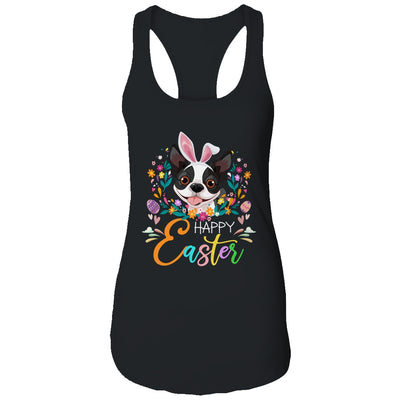 Happy Easter Bunny Boston Terrier Lovers With Easter Eggs T-Shirt & Tank Top | Teecentury.com