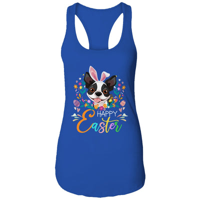 Happy Easter Bunny Boston Terrier Lovers With Easter Eggs T-Shirt & Tank Top | Teecentury.com