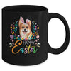 Happy Easter Bunny Corgi Lovers With Easter Eggs Mug Coffee Mug | Teecentury.com