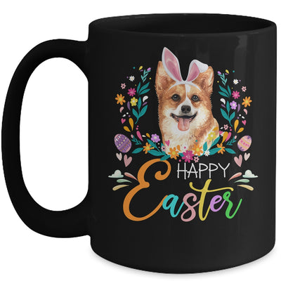 Happy Easter Bunny Corgi Lovers With Easter Eggs Mug Coffee Mug | Teecentury.com