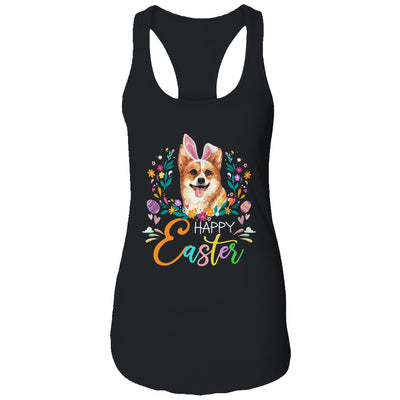 Happy Easter Bunny Corgi Lovers With Easter Eggs T-Shirt & Tank Top | Teecentury.com