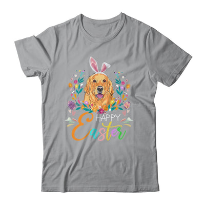 Happy Easter Bunny Golden Retriever Lovers With Easter Eggs T-Shirt & Tank Top | Teecentury.com