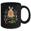 Happy Easter Bunny Golden Retriever Lovers With Easter Eggs Mug Coffee Mug | Teecentury.com