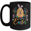 Happy Easter Bunny Golden Retriever Lovers With Easter Eggs Mug Coffee Mug | Teecentury.com