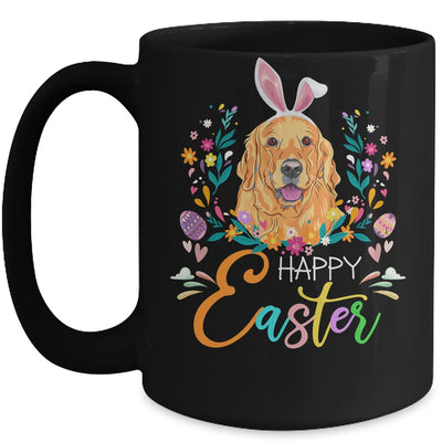 Happy Easter Bunny Golden Retriever Lovers With Easter Eggs Mug Coffee Mug | Teecentury.com