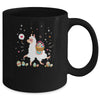 Happy Easter Bunny Llama Bringing Easter Egg Basket Mug Coffee Mug | Teecentury.com