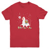 Happy Easter Bunny Llama Bringing Easter Egg Basket Youth Youth Shirt | Teecentury.com