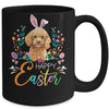 Happy Easter Bunny Poodle Lovers With Easter Eggs Mug Coffee Mug | Teecentury.com