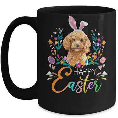 Happy Easter Bunny Poodle Lovers With Easter Eggs Mug Coffee Mug | Teecentury.com