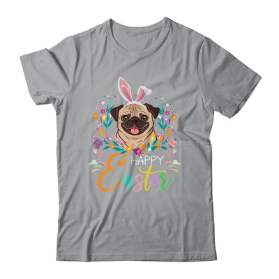 Happy Easter Bunny Pug Lovers With Easter Eggs T-Shirt & Tank Top | Teecentury.com