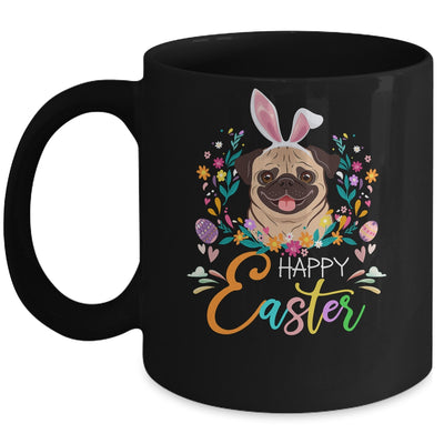 Happy Easter Bunny Pug Lovers With Easter Eggs Mug Coffee Mug | Teecentury.com