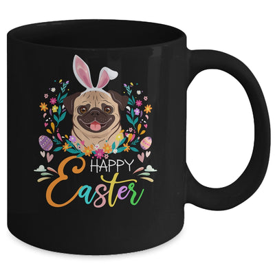 Happy Easter Bunny Pug Lovers With Easter Eggs Mug Coffee Mug | Teecentury.com