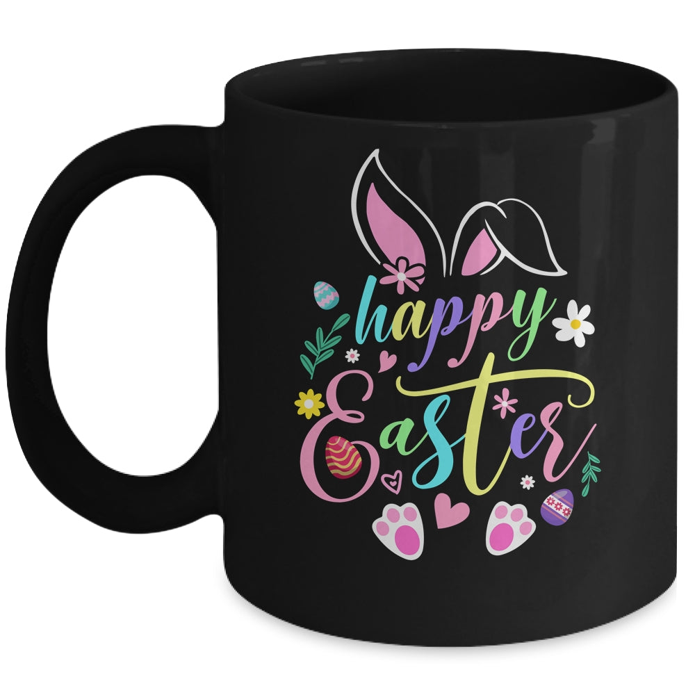 Happy Easter Bunny Rabbit Face Funny Easter Day Girls Women Mug | teecentury