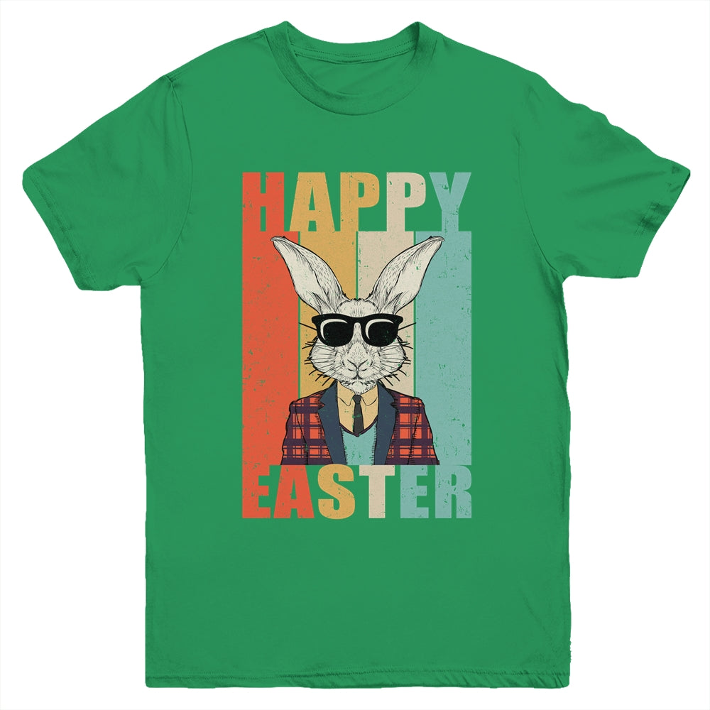 Happy Easter Bunny Vintage Retro Rabbit Kids Design Youth Shirt | teecentury