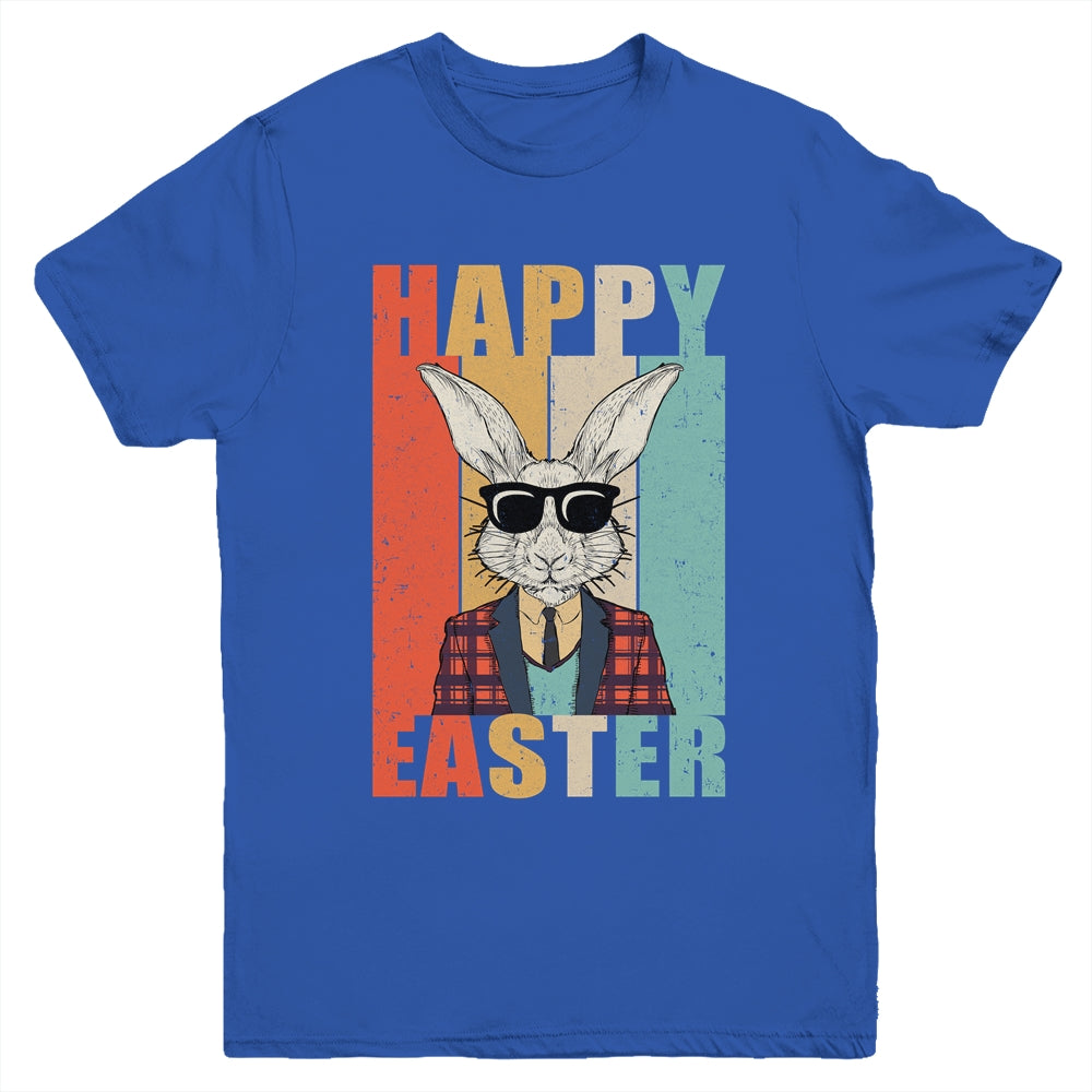 Happy Easter Bunny Vintage Retro Rabbit Kids Design Youth Shirt | teecentury