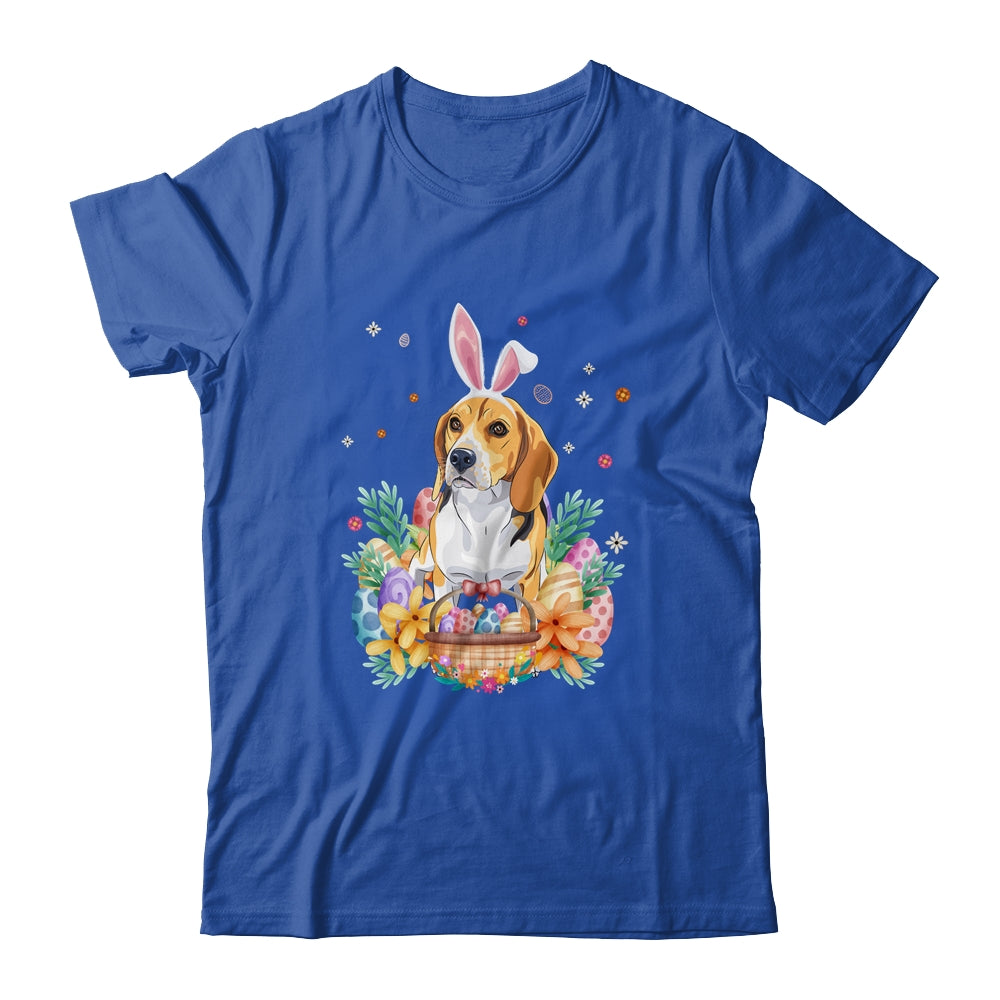 Happy Easter Cute Bunny Beagle Wearing Bunny Ears Shirt & Hoodie | teecentury