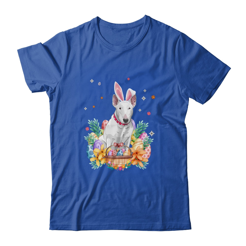 Happy Easter Cute Bunny Bull Terrier Wearing Bunny Ears Shirt & Hoodie | teecentury