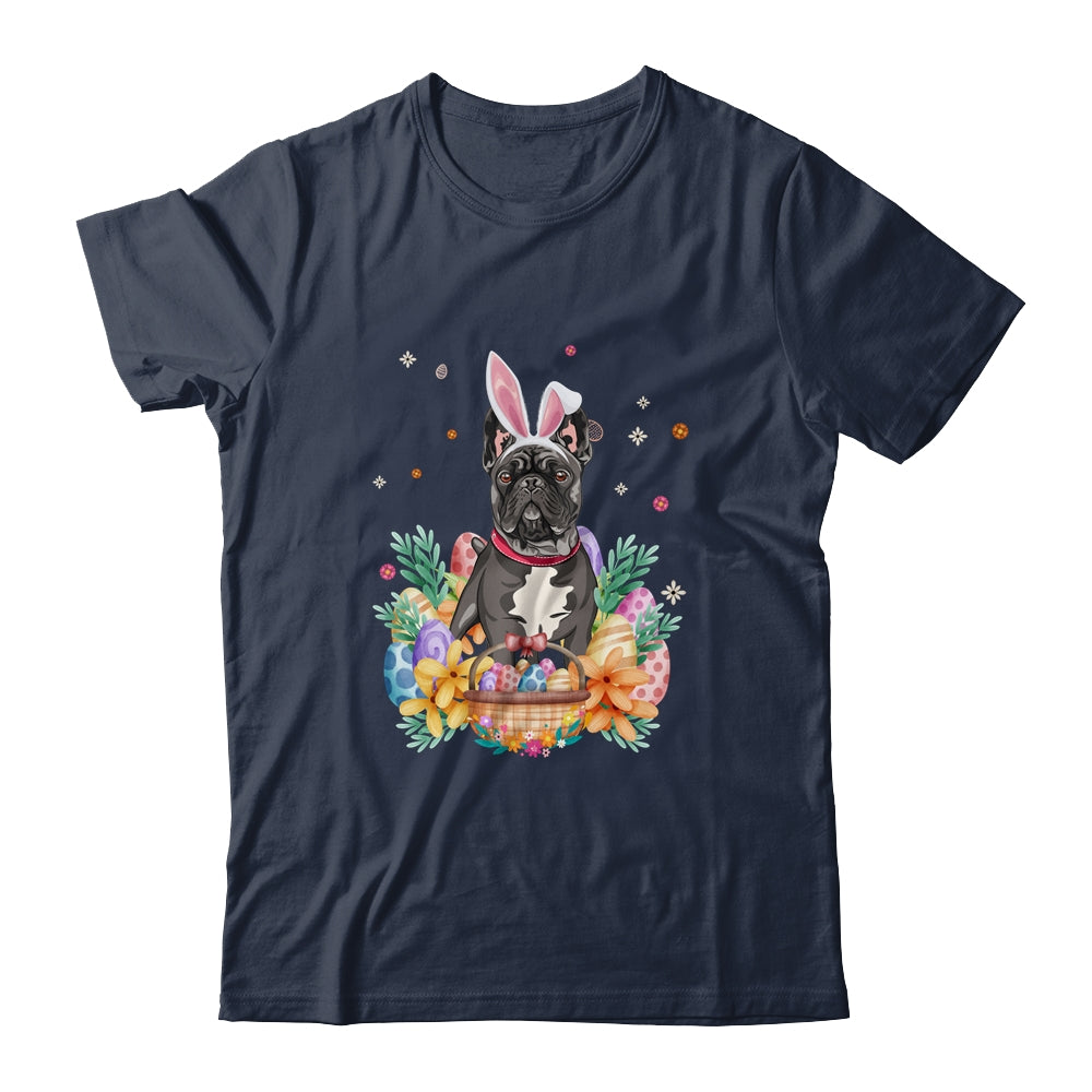 Happy Easter Cute Bunny French Bulldog Wearing Bunny Ears Shirt & Hoodie | teecentury