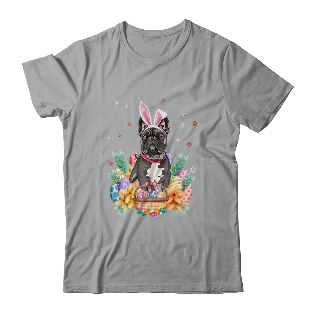 Happy Easter Cute Bunny French Bulldog Wearing Bunny Ears Shirt & Hoodie | teecentury