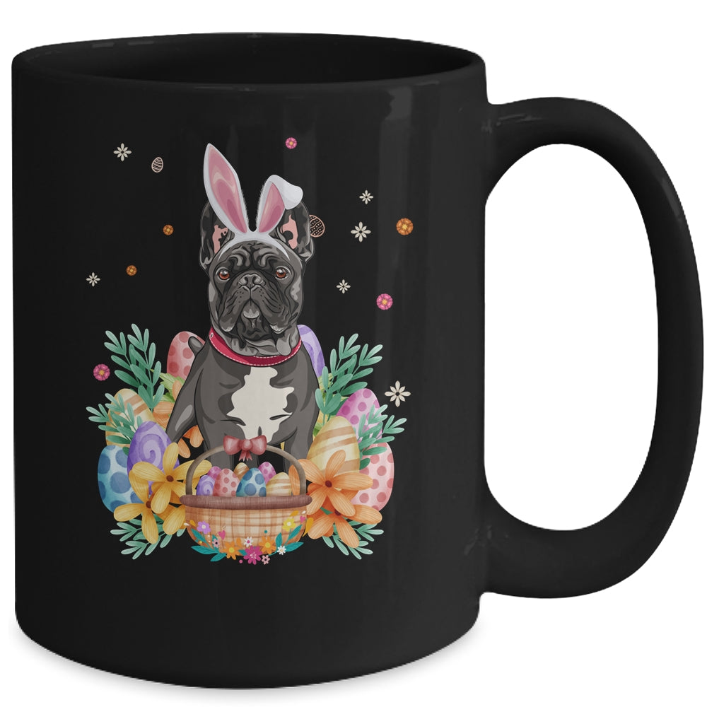 Happy Easter Cute Bunny French Bulldog Wearing Bunny Ears Mug | teecentury