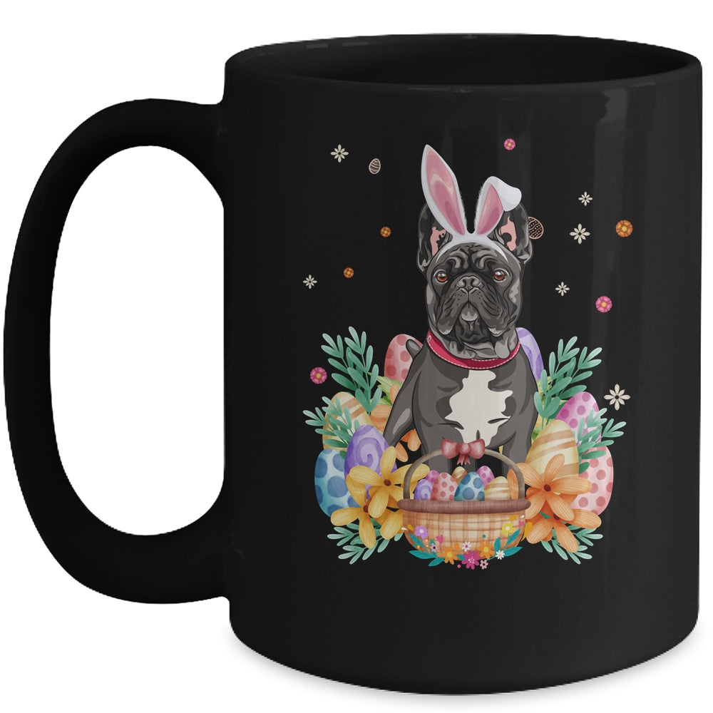 Happy Easter Cute Bunny French Bulldog Wearing Bunny Ears Mug | teecentury