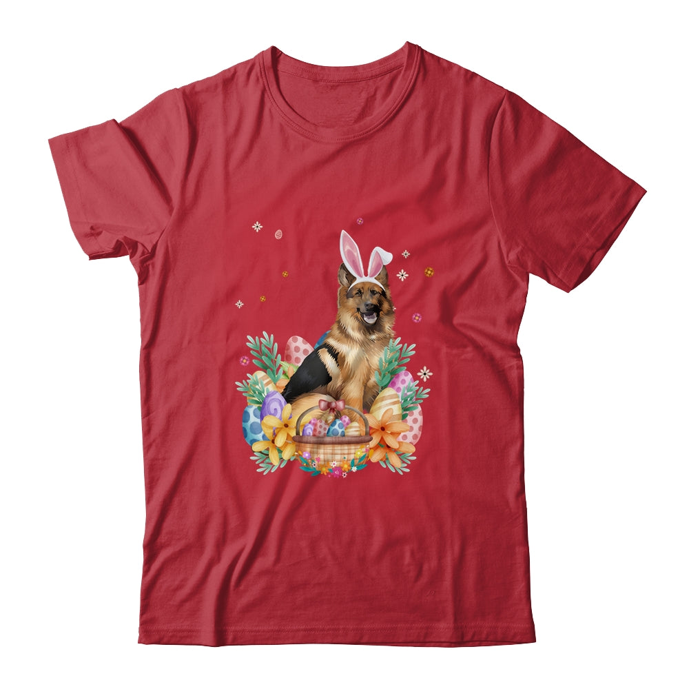 Happy Easter Cute Bunny German Shepherd Wearing Bunny Ears Shirt & Hoodie | teecentury