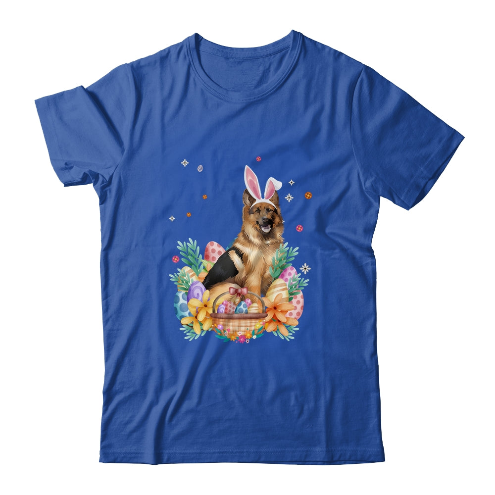 Happy Easter Cute Bunny German Shepherd Wearing Bunny Ears Shirt & Hoodie | teecentury