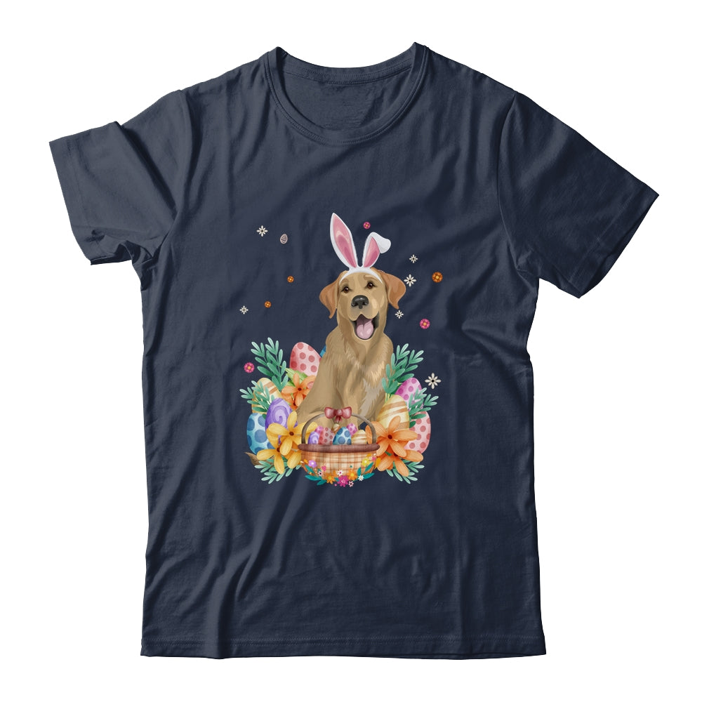 Happy Easter Cute Bunny Labrador Wearing Bunny Ears Shirt & Hoodie | teecentury