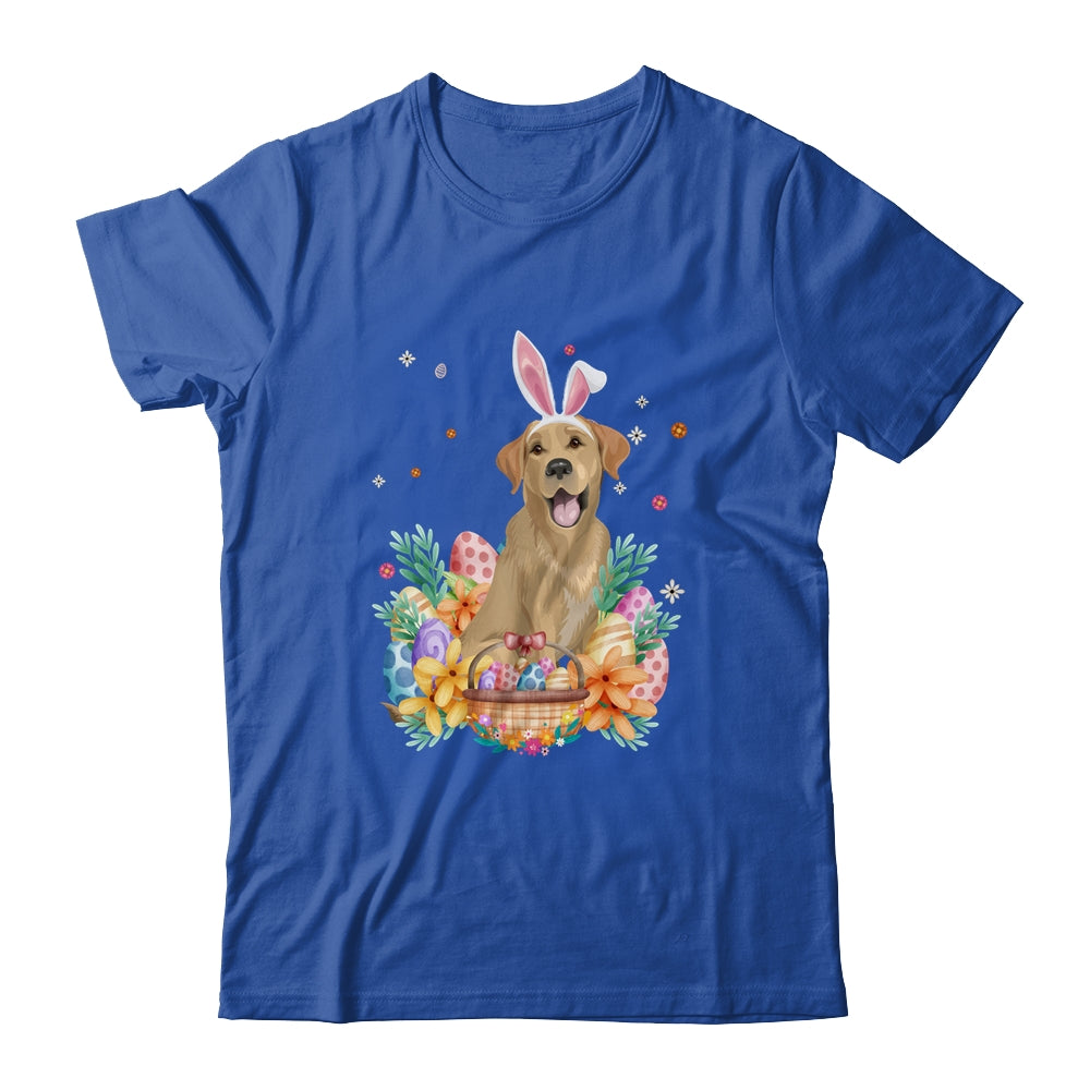 Happy Easter Cute Bunny Labrador Wearing Bunny Ears Shirt & Hoodie | teecentury