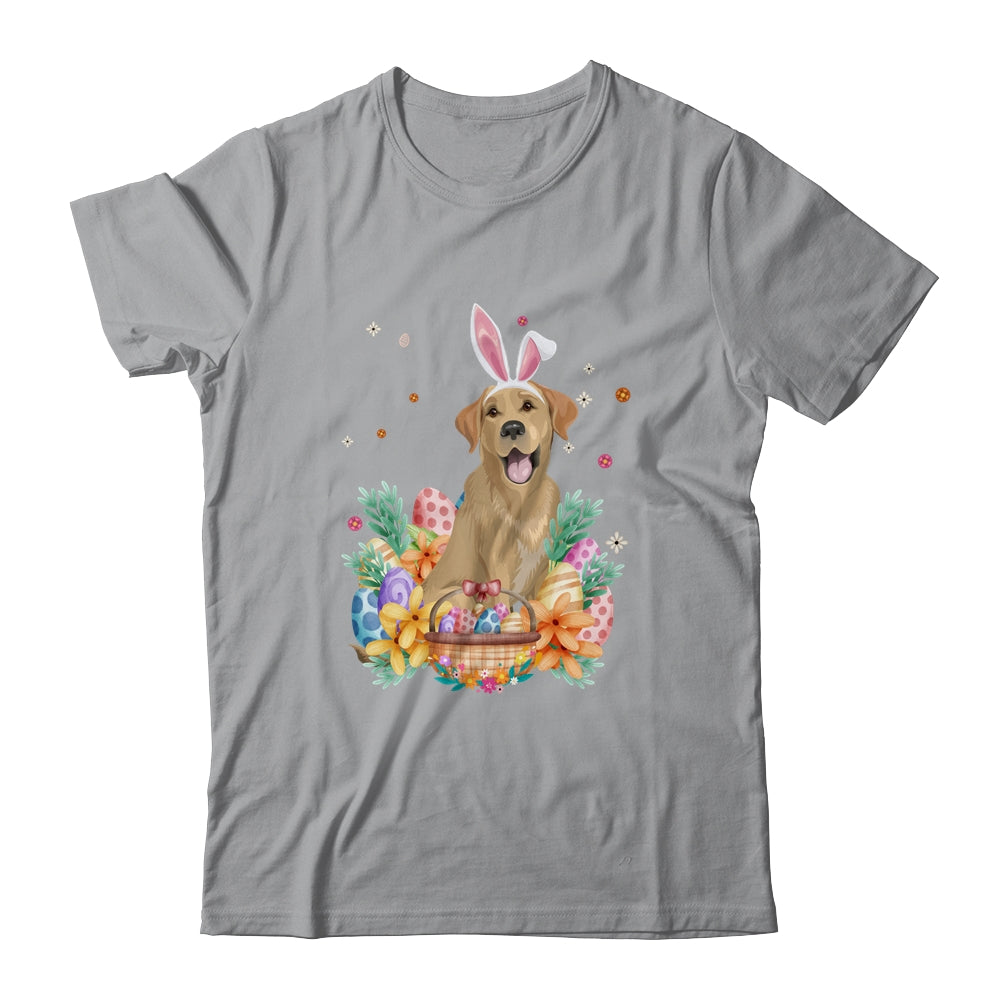 Happy Easter Cute Bunny Labrador Wearing Bunny Ears Shirt & Hoodie | teecentury
