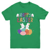 Happy Easter Day Cute Bunny With Eggs Easter Youth Shirt | teecentury