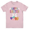 Happy Easter Day Cute Bunny With Eggs Easter Youth Shirt | teecentury