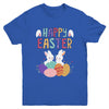 Happy Easter Day Cute Bunny With Eggs Easter Youth Shirt | teecentury