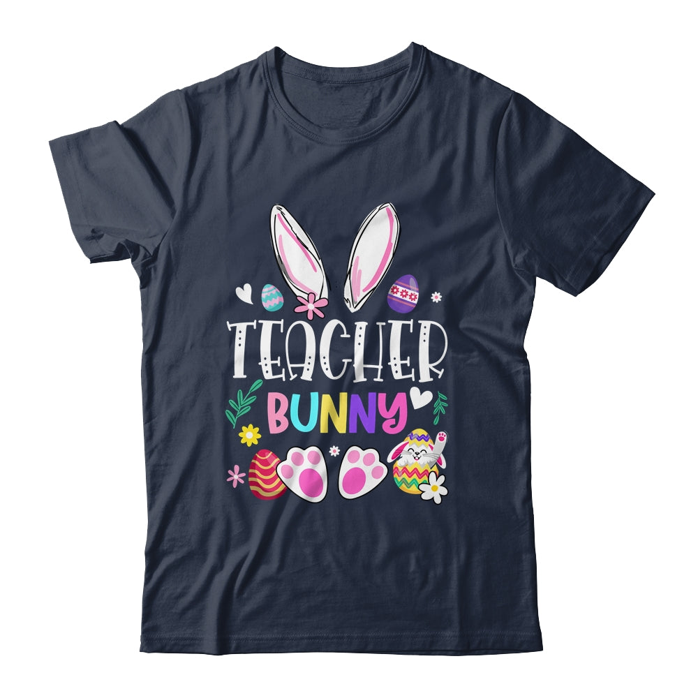 Happy Easter Day Women Teacher Bunny Shirt & Hoodie | teecentury