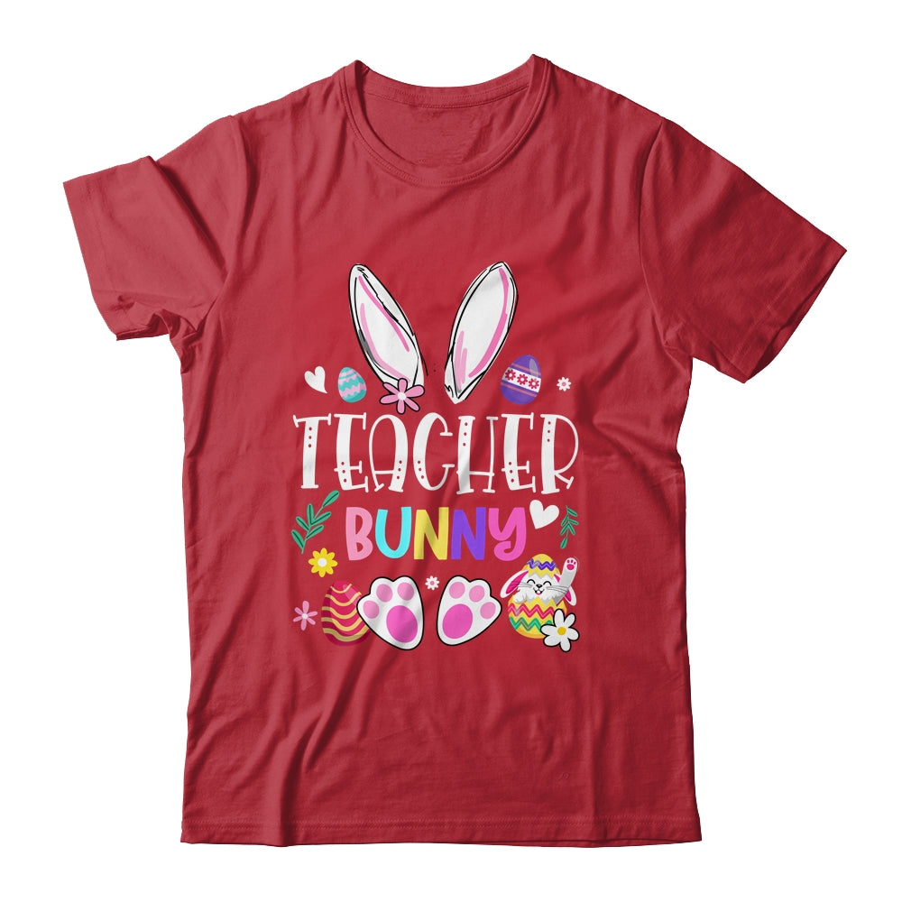 Happy Easter Day Women Teacher Bunny Shirt & Hoodie | teecentury