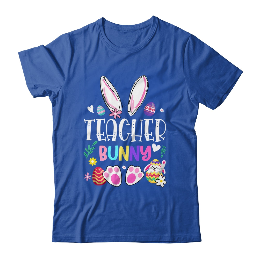 Happy Easter Day Women Teacher Bunny Shirt & Hoodie | teecentury