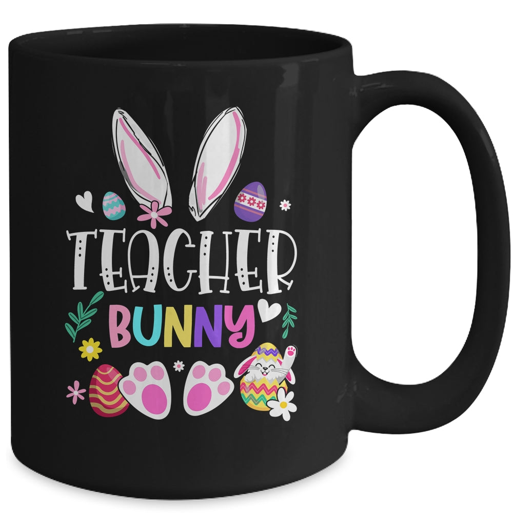 Happy Easter Day Women Teacher Bunny Mug | teecentury