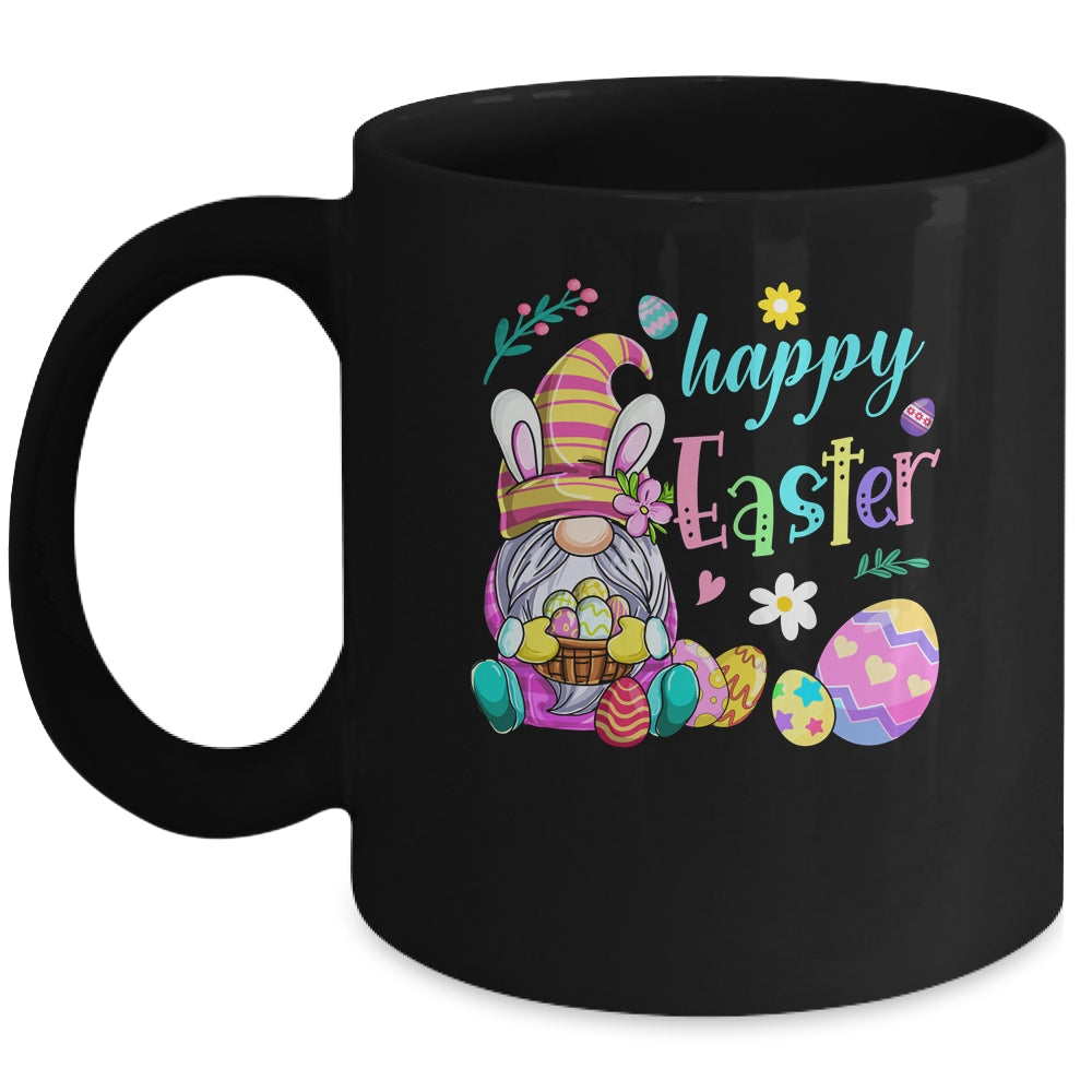 Happy Easter Egg Basket Bunny Ears Gnome Mug | teecentury