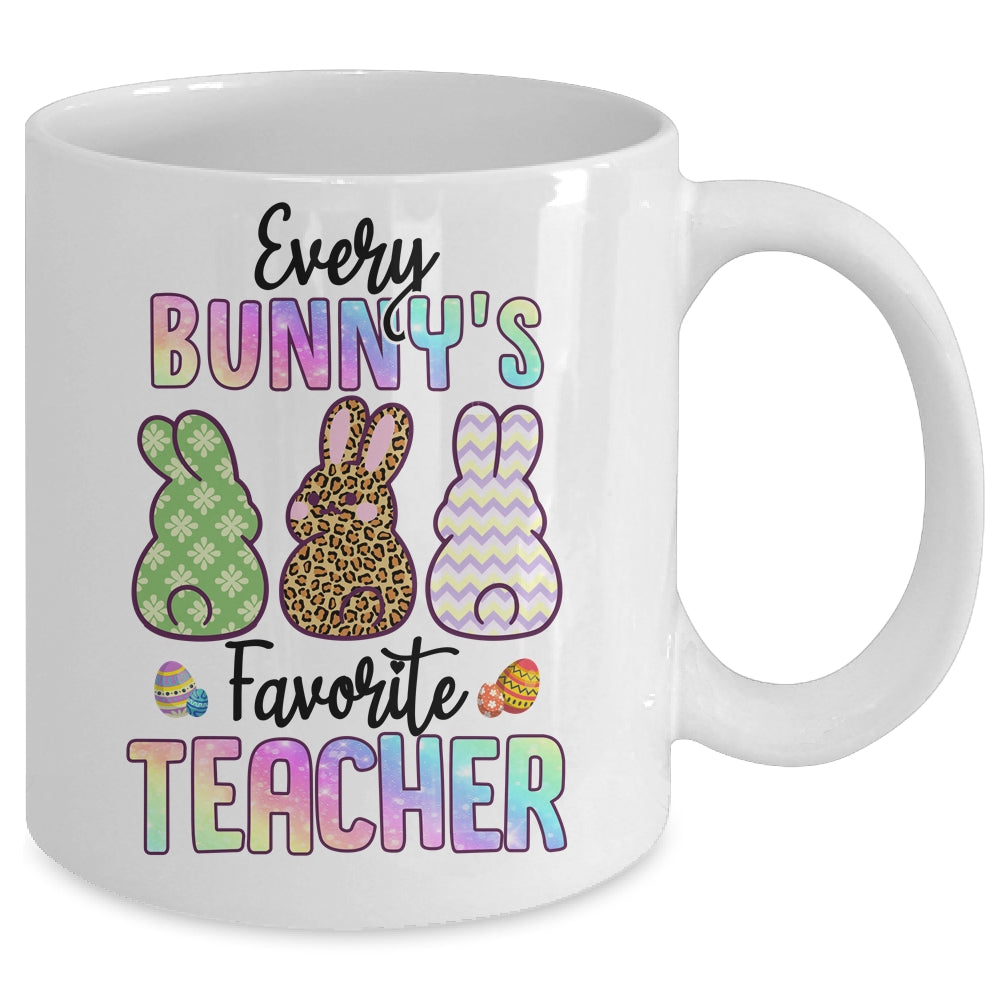 Happy Easter Every Bunny Is Favorite Teacher Rabbits Mug Coffee Mug | Teecentury.com