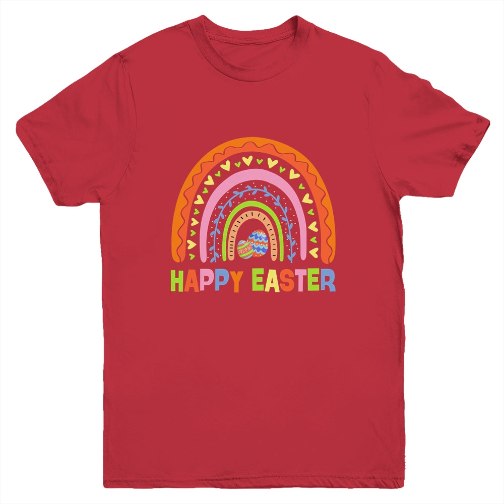 Happy Easter Rainbow Bunny Egg Easter Day Cute Youth Shirt | teecentury