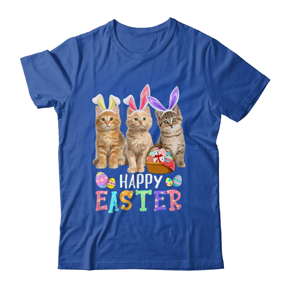 Happy Easter Three Cat Wearing Bunny Ear Kitty Kitten Lover Shirt & Hoodie | teecentury