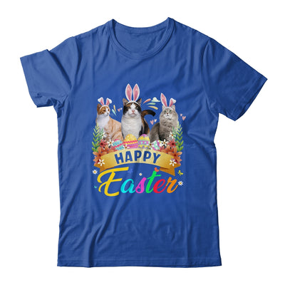 Happy Easter Three Cat Wearing Bunny Ears Basket T-Shirt & Tank Top | Teecentury.com