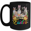 Happy Easter Three Cat Wearing Bunny Ears Basket Mug Coffee Mug | Teecentury.com