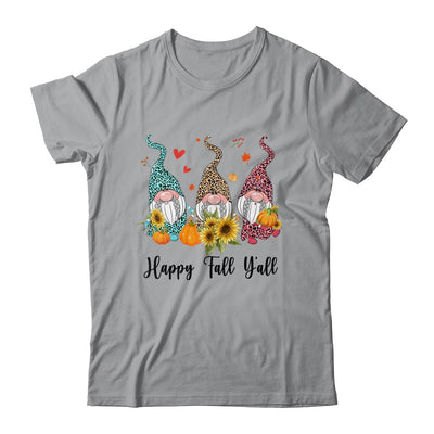 Happy Fall Y'all Gnome Leopard Pumpkin Autumn Gnomes T-Shirt & Hoodie | Teecentury.com
