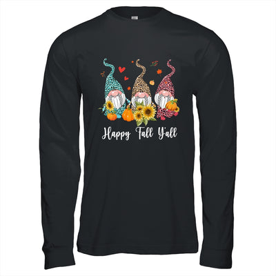 Happy Fall Y'all Gnome Leopard Pumpkin Funny Autumn Gnomes T-Shirt & Hoodie | Teecentury.com