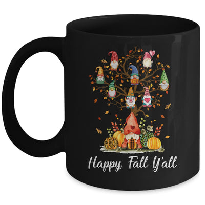 Happy Fall Yall Gnomes Pumpkin Autumn Tree Thanksgiving Mug | teecentury