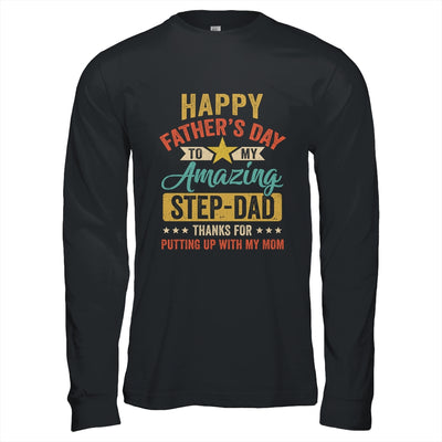 Happy Father's Day Step Dad From Daughter Vintage Shirt & Hoodie | teecentury