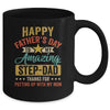 Happy Father's Day Step Dad From Daughter Vintage Mug | teecentury