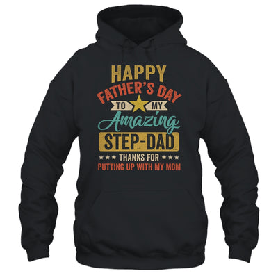Happy Father's Day Step Dad From Daughter Vintage Shirt & Hoodie | teecentury